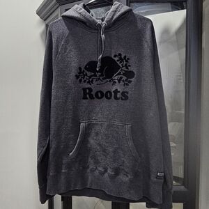 Roots Unisex Charcoal Hoodie Sweater